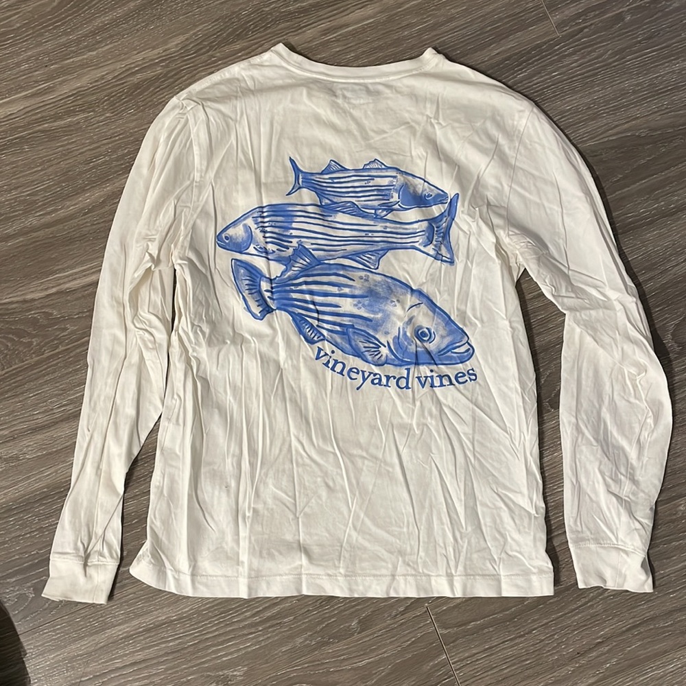 VINEYARD VINES FISH LONG SLEEVE BOYS XL LONG SLEEVE